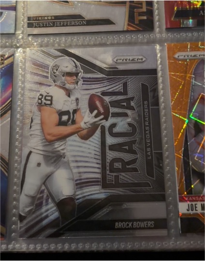 2025 Panini Prizm #6 Brock Bowers Fractal — front