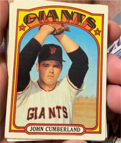 1972 Topps #403 John Cumberland — front