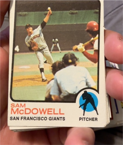1973 Topps #511 Sam McDowell — front