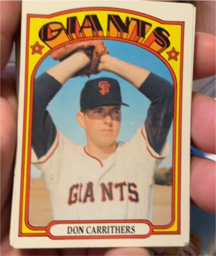 1972 Topps #76 Don Carrithers — front