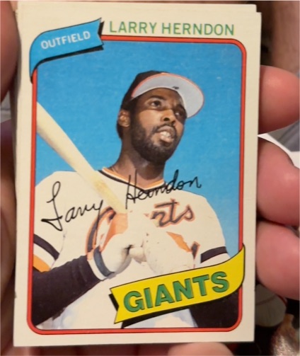 1980 Topps #257 Larry Herndon — front