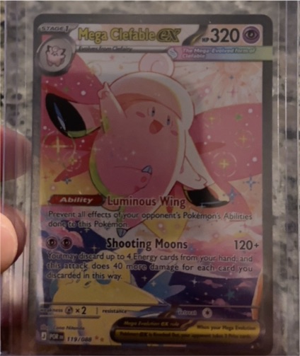 Pokémon Mega Clefable EX 119/088 — front