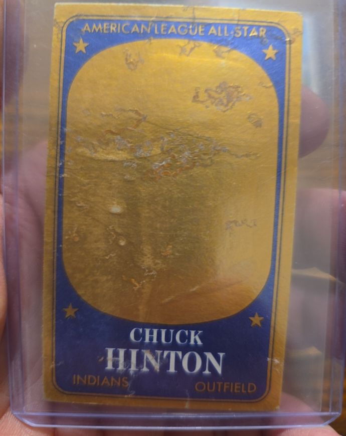 1965 Topps Embossed #60 Chuck Hinton — front