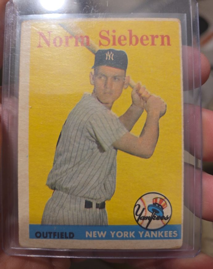 1958 Topps #54 Norm Siebern — front
