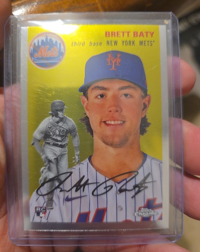 2023 Topps Chrome Platinum Anniversary #2 Brett Baty — front