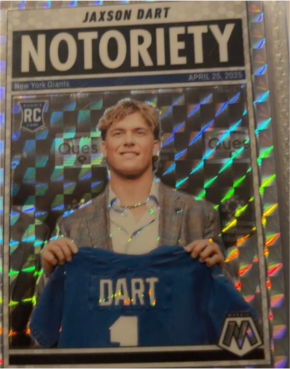 2025 Panini Mosaic Notoriety #11 Jaxson Dart — front