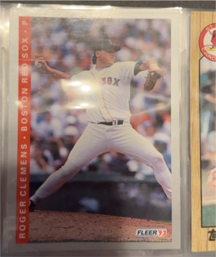 1993 Fleer #177 Roger Clemens — front