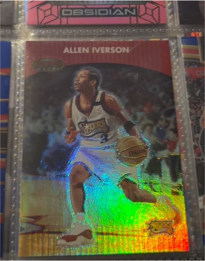 2000-01 Topps Bowman’s Best #1 Allen Iverson — front