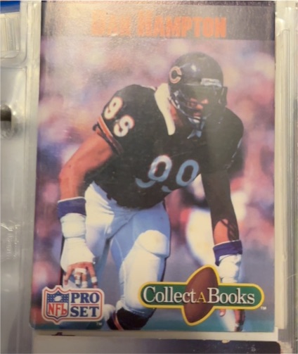 1990 Pro Set Collect-A-Books #NNO-14 Dan Hampton — front