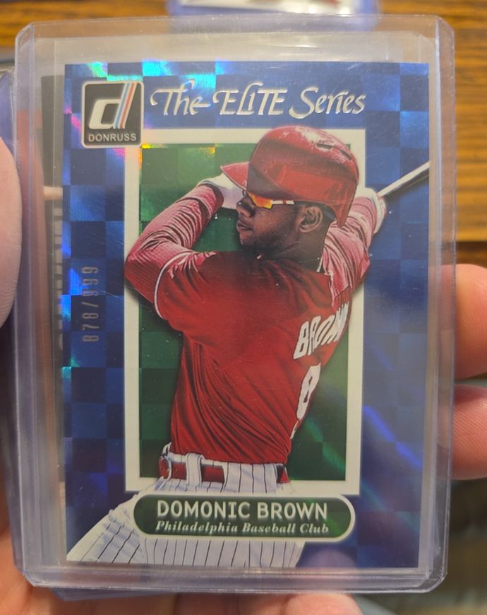 2014 Donruss The Elite Series #12B Domonic Brown — front