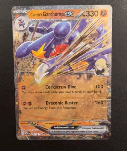 2023 Pokémon TCG Scarlet & Violet Destined Rivals #104 Cynthia's Garchomp ex — front