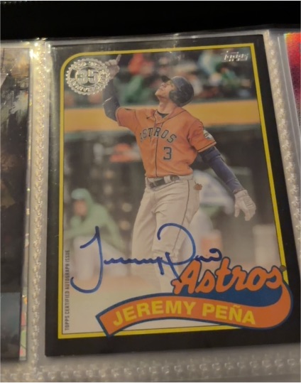 2024 Topps Series 2 1989 Baseball Autographs #89BA-JP Jeremy Peña — front