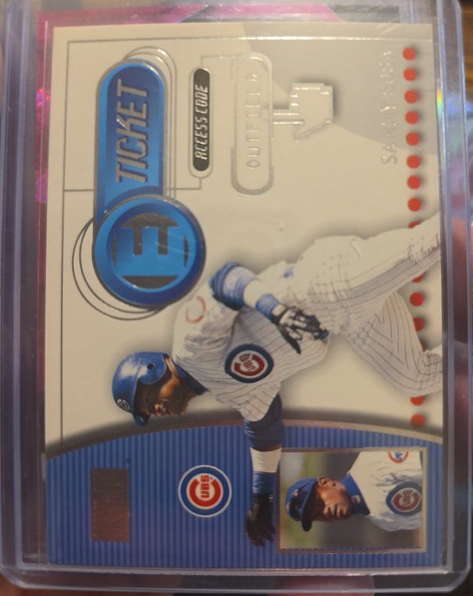 2000 Skybox E-Ticket #7ET Sammy Sosa — front
