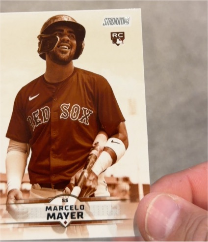 2025 Topps Stadium Club #74 Marcelo Mayer Sepia Parallel — front