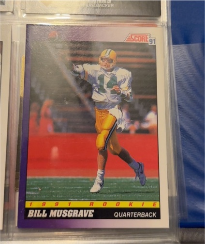 1991 Score #569 Bill Musgrave — front