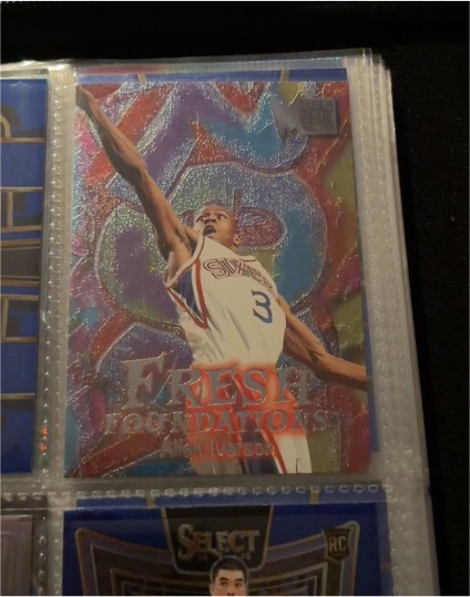 1996-97 Fleer Metal #236 Allen Iverson Fresh Foundations Rookie — front