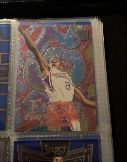 1996-97 Fleer Metal #236 Allen Iverson Fresh Foundations Rookie — front