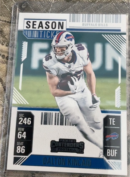 2024 Panini Contenders Season Ticket #12 Dalton Kincaid — front