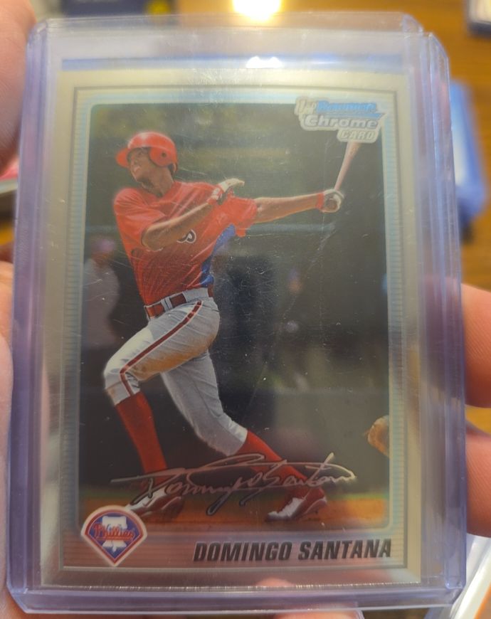 2010 Bowman Chrome Prospects #BCP40 Domingo Santana — front