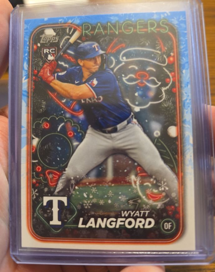 2024 Topps Holiday #H113 Wyatt Langford — front