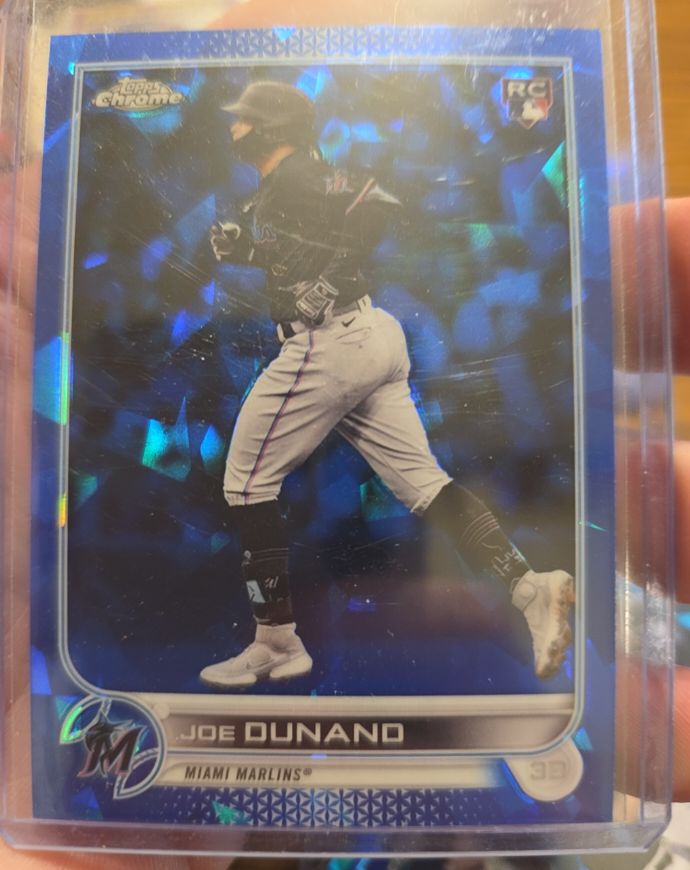 2022 Topps Chrome Update Sapphire #US126 Joe Dunand RC — front