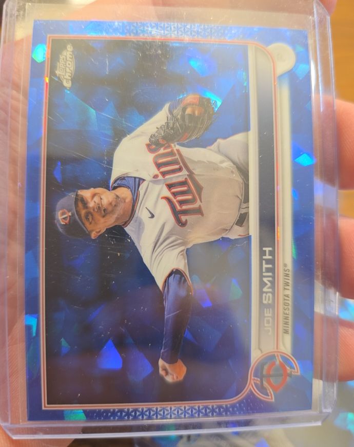2022 Topps Chrome Update Sapphire #US55 Joe Smith — front