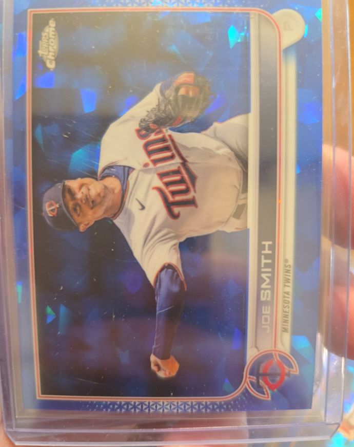 2022 Topps Chrome Update Sapphire #US55 Joe Smith — front