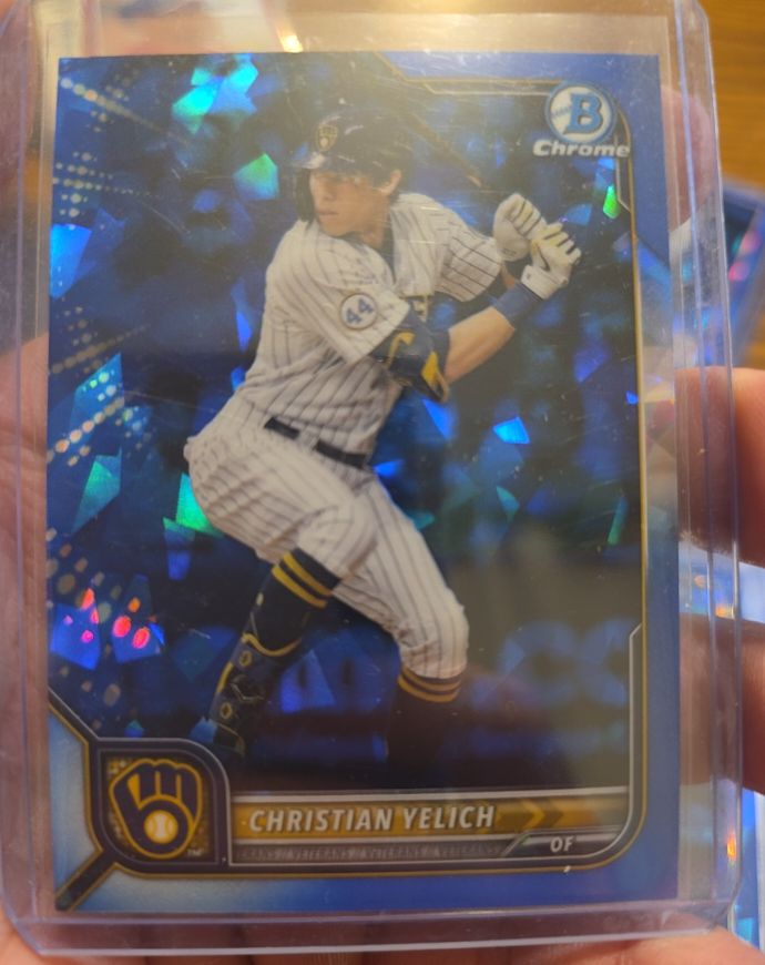 2022 Bowman Chrome Sapphire #31 Christian Yelich — front