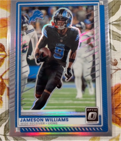 2025 Panini Donruss Optic #10 Jameson Williams — front