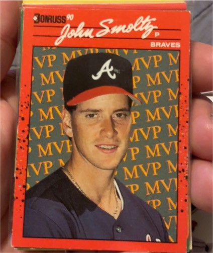 1990 Donruss #BC-12 John Smoltz MVP Error — front