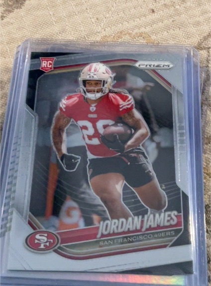 2025 Panini Prizm #323 Jordan James — front