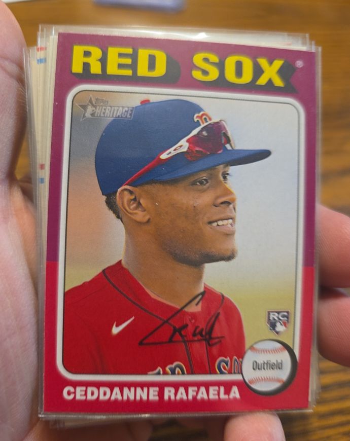 2024 Topps Heritage #420 Ceddanne Rafaela — front
