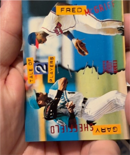 1994 Topps Stadium Club #180 Tale of 2 Players Fred McGriff, Gary Sheffield — front