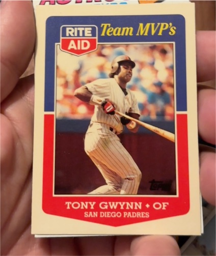 1988 Topps Rite Aid Team MVP's #11 Tony Gwynn — front