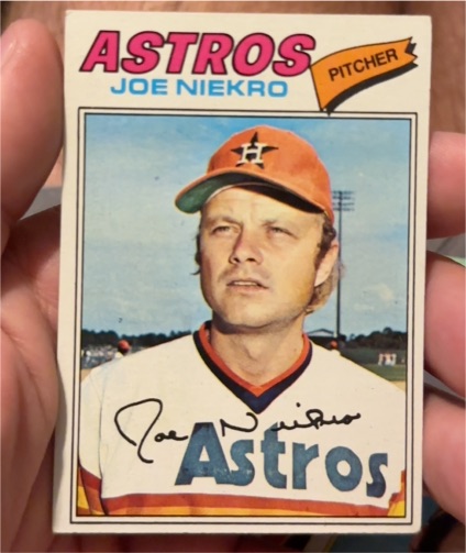 1977 Topps #116 Joe Niekro Houston Astros — front