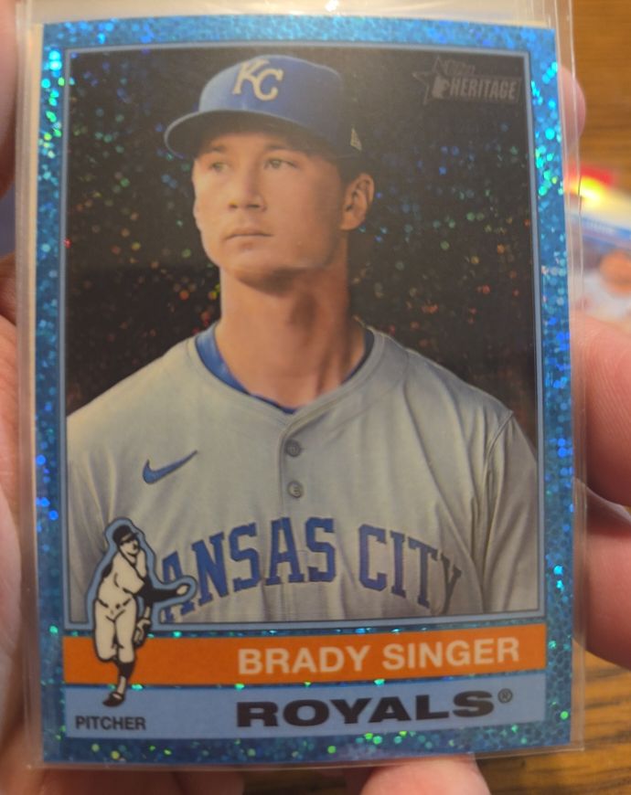 2025 Topps Heritage Chrome #333 Brady Singer — front