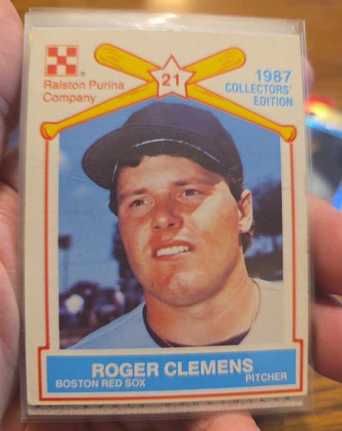 1987 Ralston Purina Company #21 Roger Clemens — front