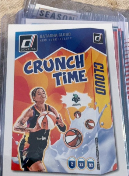 2025 Donruss WNBA #15 Natasha Cloud Crunch Time — front