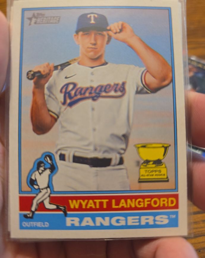 2025 Topps Heritage #29 Wyatt Langford — front