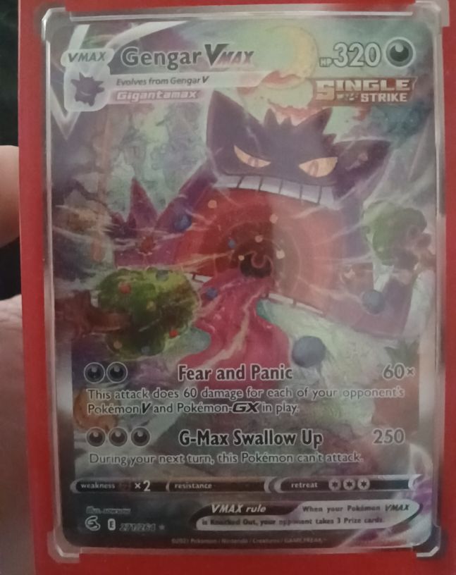 2023 Pokémon Fusion Strike #271 Gengar VMAX Alternate Art Secret Rare — front