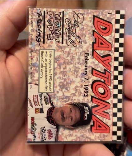 1993 Mom n Pops Dale Earnhardt Victory Series #1 — front