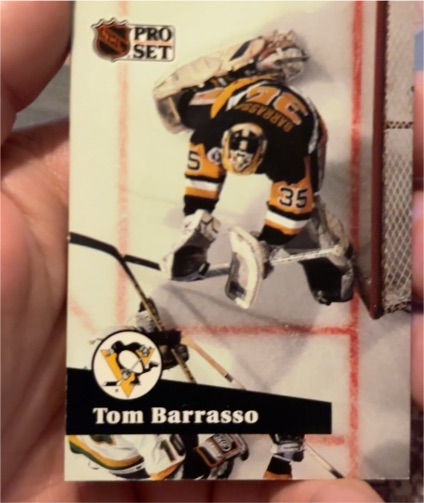 1991-92 Pro Set #186 Tom Barrasso — front