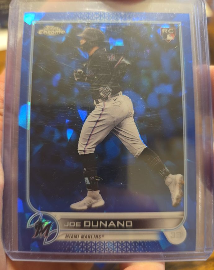 2022 Topps Chrome Update Sapphire #US126 Joe Dunand RC — front