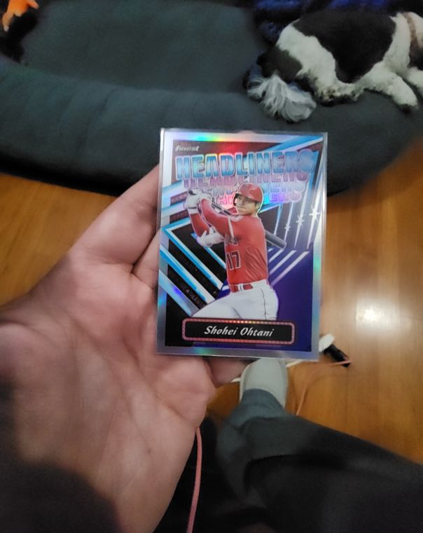 2023 Topps Finest #FH-1 Shohei Ohtani Headliners — front