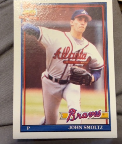 1991 Topps #157 John Smoltz — front