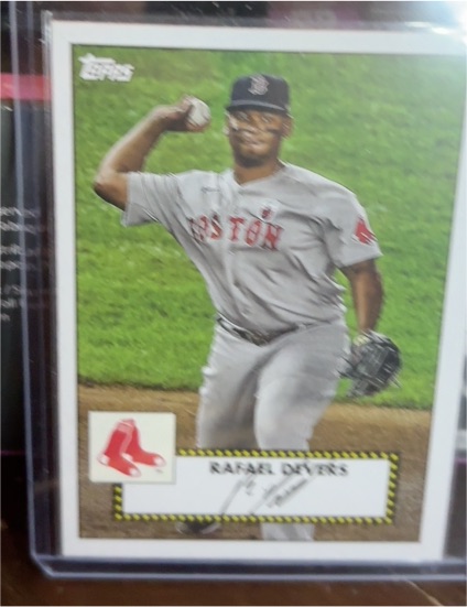 2021 Topps #T52-29 Rafael Devers 1952 Topps Redux Boston Red Sox — front