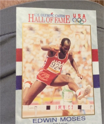 1991 Impel U.S. Olympic Hall of Fame #25 Edwin Moses — front