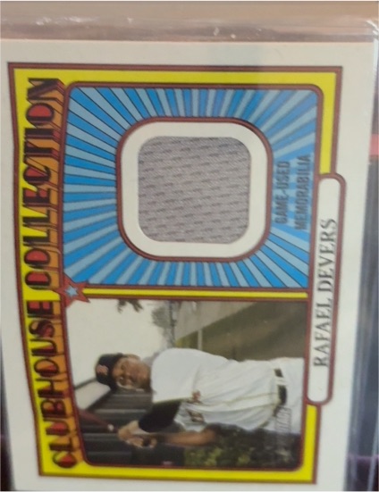 2021 Topps Heritage Clubhouse Collection Relics #CCR-RD Rafael Devers — front