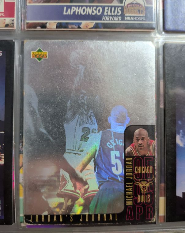 1996 Upper Deck #J2 Michael Jordan Jordan's Journal Hologram Bulls — front