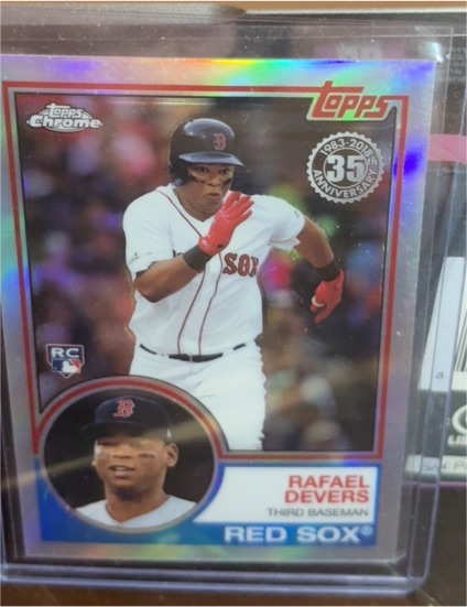 2018 Topps Chrome 35th Anniversary #83T-18 Rafael Devers — front